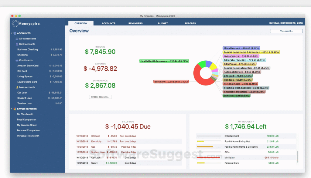 Moneyspire: All-in-One Personal Finance & Small Business Accounting Tool